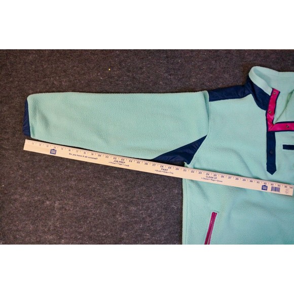 The North Face Sweater Mens Blue 1/4 Snap Pullover Long Sleeve Royal Arch - Picture 7 of 9